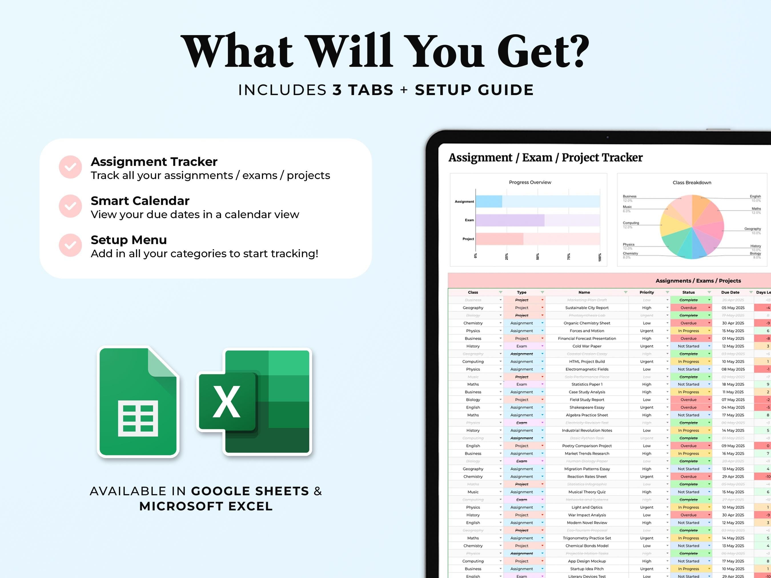 All In One Assignment Tracker