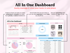 All In One Ultimate Task Tracker - Pink