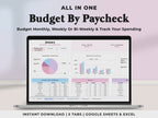 Budget By Paycheck Tracker - Pink