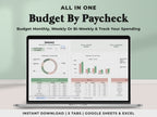 Budget By Paycheck Tracker - Green
